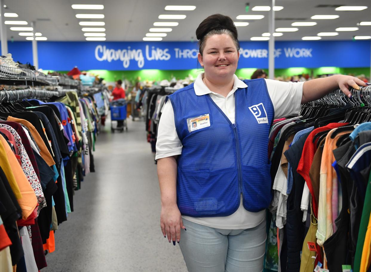 Heather Austin Wade works at the Goodwill Manasota Retail Store & Donation Center on Cortez Rd.