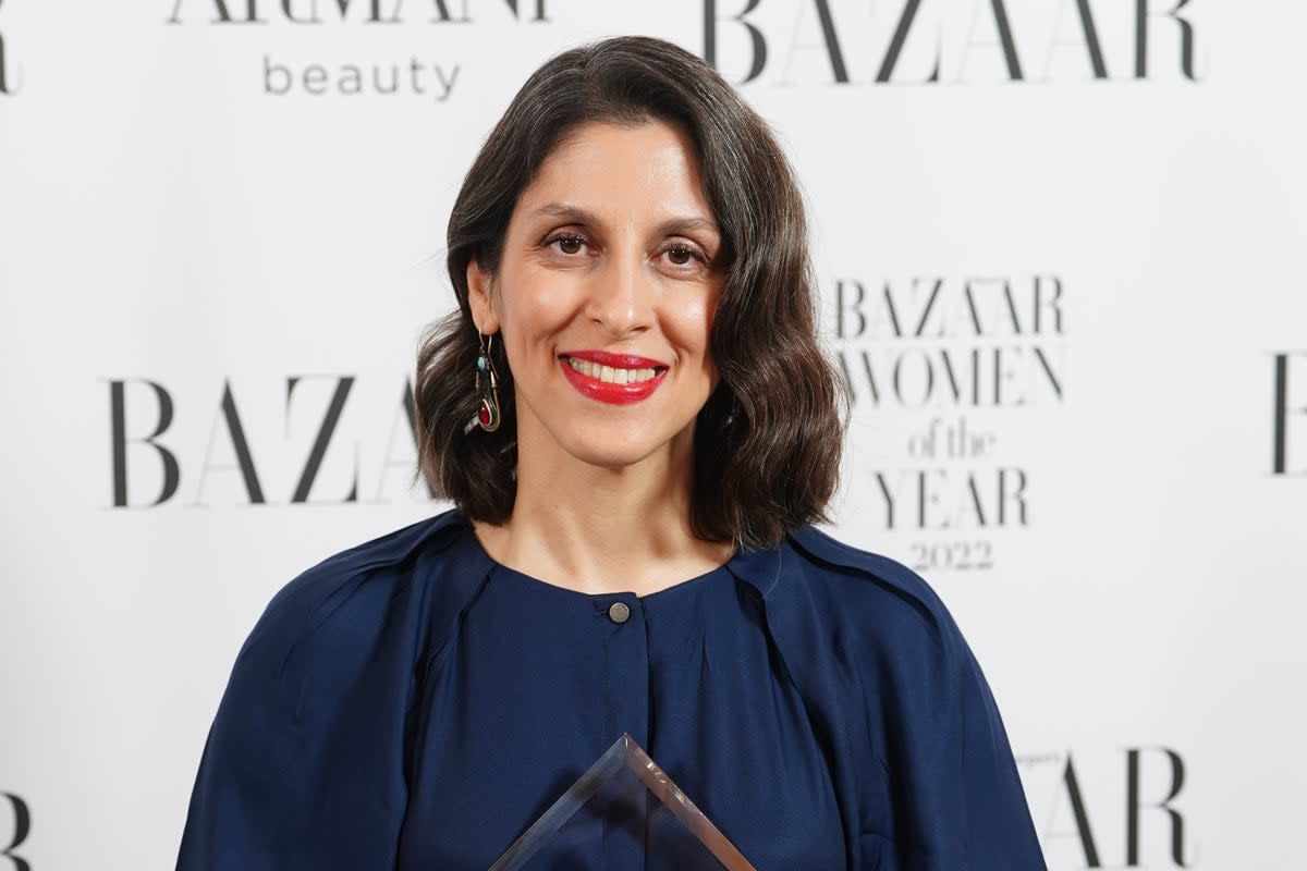 Nazanin Zaghari-Ratcliffe was honoured at the 2022 Harper’s Bazaar Women of the Year Awards  (PA)