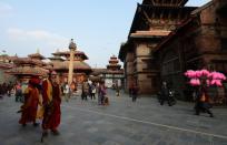 Durbar Square in Kathmandu, pictured on February 23, 2015