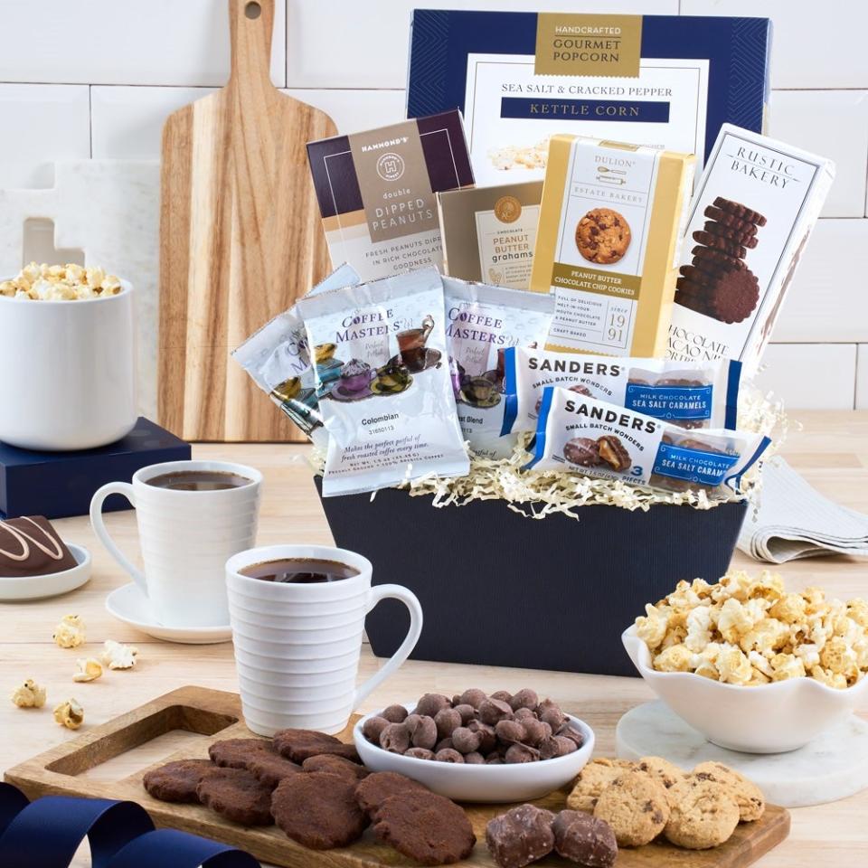 <p><a href="https://go.redirectingat.com?id=74968X1596630&url=https%3A%2F%2Fwww.gourmetgiftbaskets.com%2FCoffee-Chocolates-Gift-Basket-Standard.asp&sref=https%3A%2F%2Fwww.thepioneerwoman.com%2Fholidays-celebrations%2Fgifts%2Fg35563494%2Ffirst-mothers-day-gifts%2F" rel="nofollow noopener" target="_blank" data-ylk="slk:Shop Now;elm:context_link;itc:0;sec:content-canvas" class="link ">Shop Now</a></p><p>Coffee & Chocolates Gift Basket</p><p>gourmetgiftbaskets.com</p><p>$94.99</p><span class="copyright">Gourmet Gift Baskets</span>