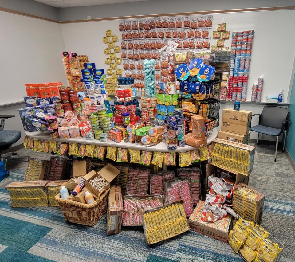 State College of Florida recently wrapped up a successful food drive in which faculty and staff competed by department to collect items for its pantry.