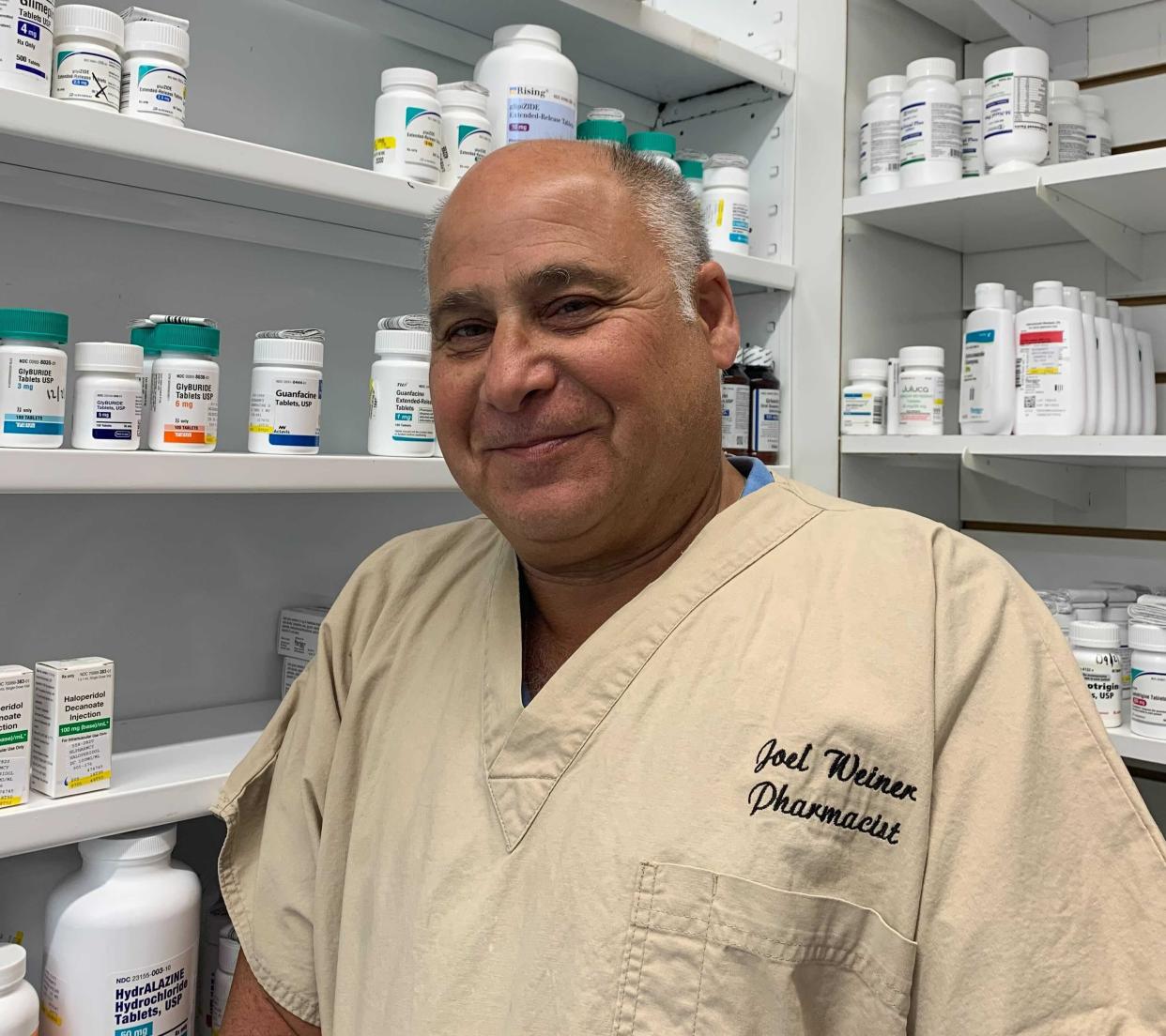 Joel Weiner, supervisor at New Lots Pharmacy in Brooklyn.