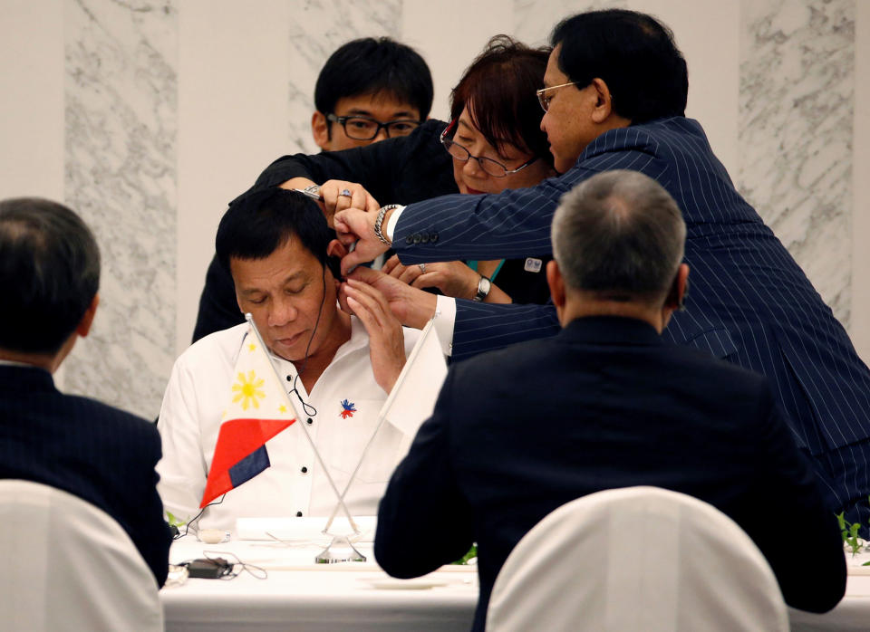 Philippine President Rodrigo Duterte in Tokyo, Japan