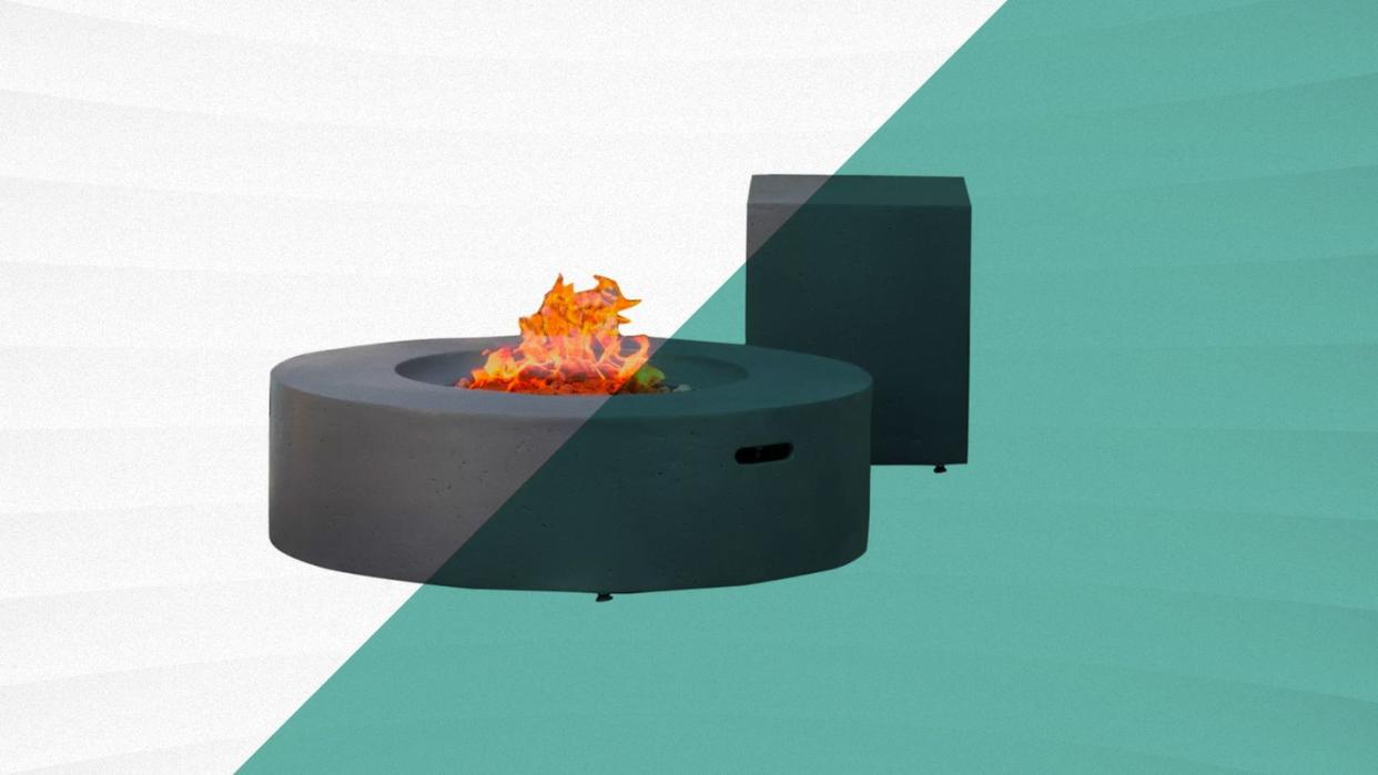 ebern designs ettinger propane outdoor fire pit table