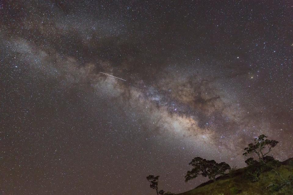 Meteorito Acuárido Delta Sur en la Vía Láctea