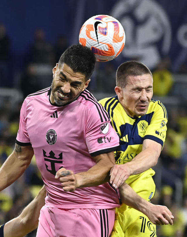 Luis Suarez, Lionel Messi rally Inter Miami for a 2-2 tie with Nashville