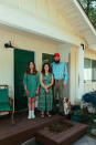 From left, Sara, Jamie and Joseph Lafollette at their California home. (Clara Mokri for The Washington Post)