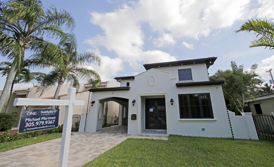 A house for sale in Coral Gables, Florida. (Alan Diaz, AP Photo)