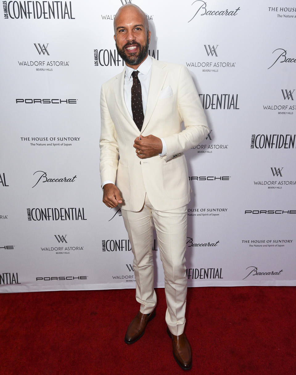 <p>at <i>Los Angeles Confidential</i>'s toast to this year's nominees on the patio at Jean Georges at the Waldorf Astoria Hotel in Beverly Hills on Sept. 17.</p>