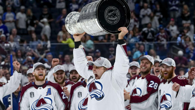 The Colorado Avalanche wins its first Stanley Cup in 21 years