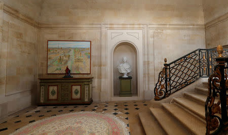 A view shows a staircase in the Chateau de Menars, France November 6, 2017. REUTERS/Gonzalo Fuentes