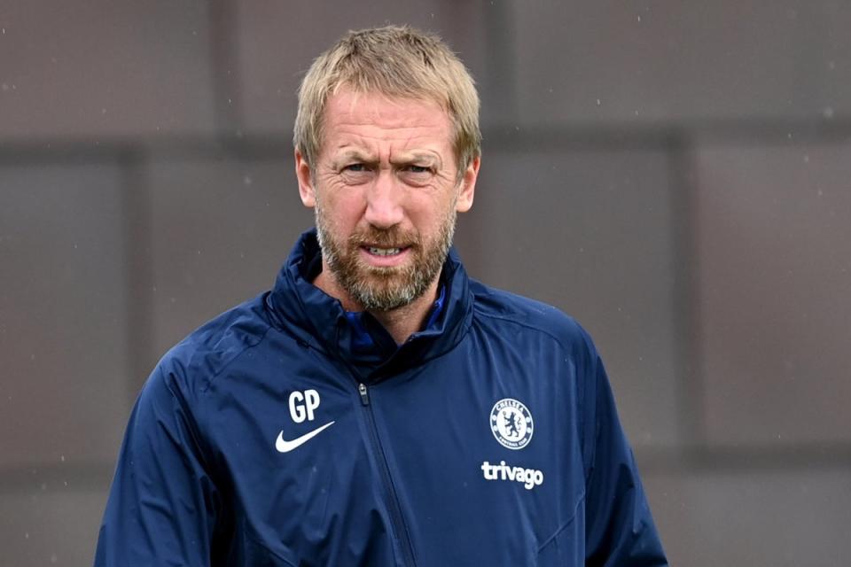 Graham Potter is set to take charge of Chelsea in the Premier League for the first time (Chelsea FC via Getty Images)