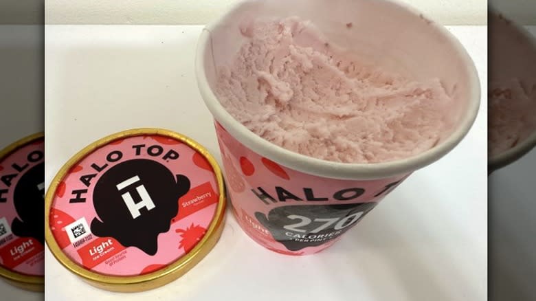 Halo Top Strawberry ice cream