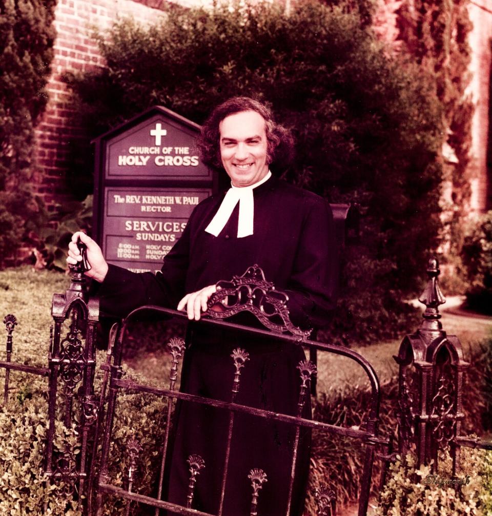 Father Kenneth Wayne Paul throughout his tenure at Holy Cross Episcopal Church.