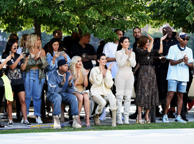 PHARRELL WILLIAMS, WIFE AND SON SIT FRONT ROW AT OFF-WHITE PFW SHOW