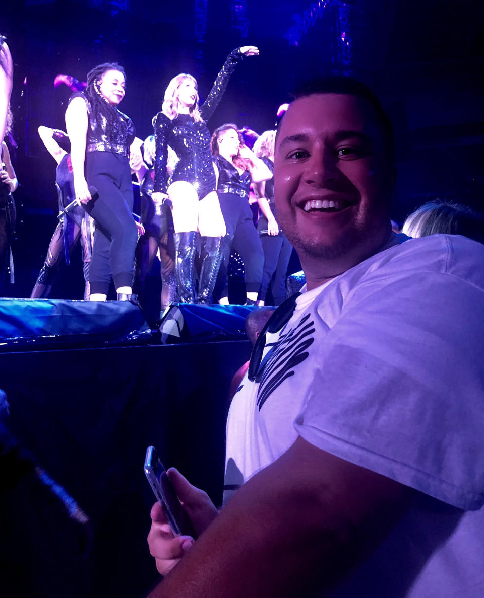 Nicholas D'Amico at the Reputation stadium tour. (Courtesy Nicholas D'Amico)