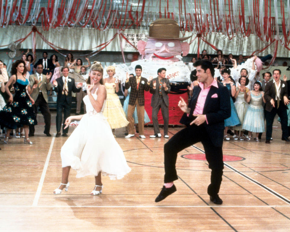 Olivia Newton-John and John Travolta in Grease