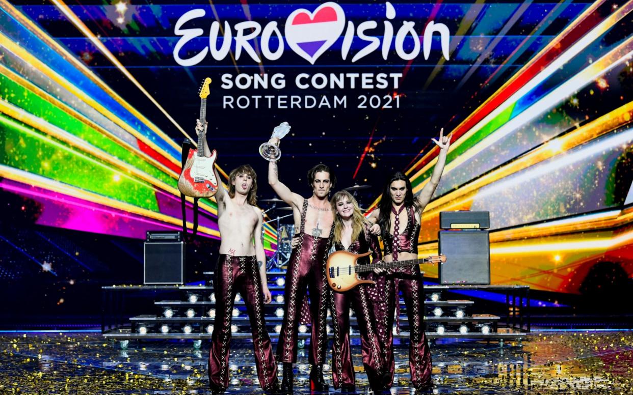 A dash of Suzi Quatro: Eurovision winners Maneskin - Piroschka Van de Wouw/Reuters