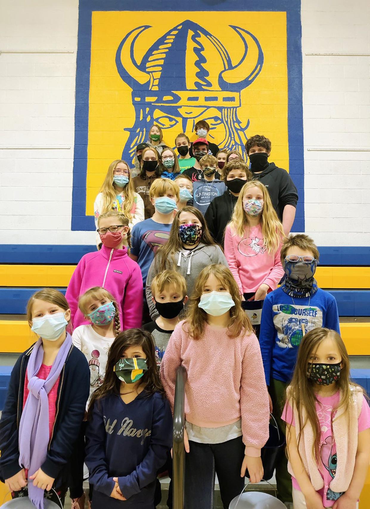 Alanson Public Schools students pose for a photo celebrating the month of November "Viking of the Month" winners within the school system. Alanson Public Schools recently announced a five-year strategic plan following input from a number of stakeholders, including community members and school staff.