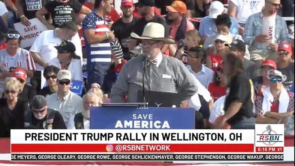 Douglas Frank, a Cincinnati-area teacher and chemist, spoke at Donald Trump's Ohio rally on June 26.