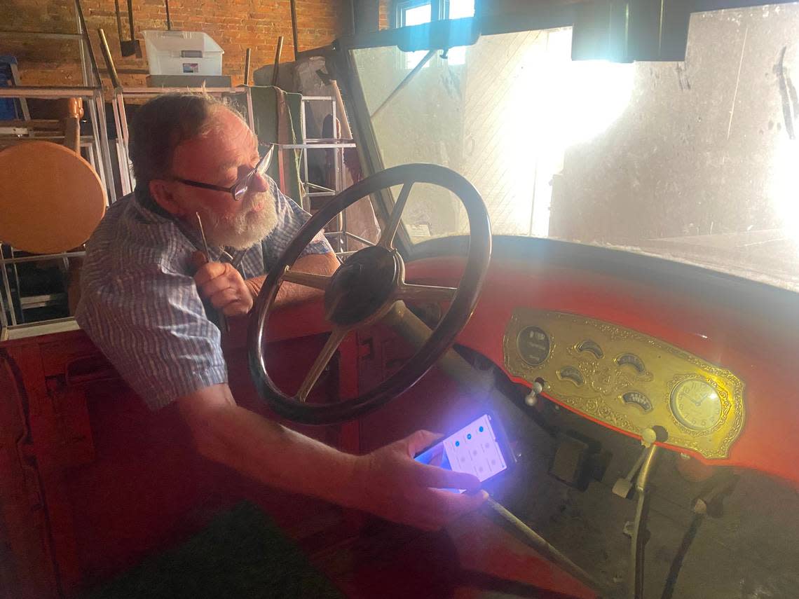 Sam Ezell’s 1927 Cadillac has a V-8 engine he plans to crank next week after rescuing the rare car from a storage barn.