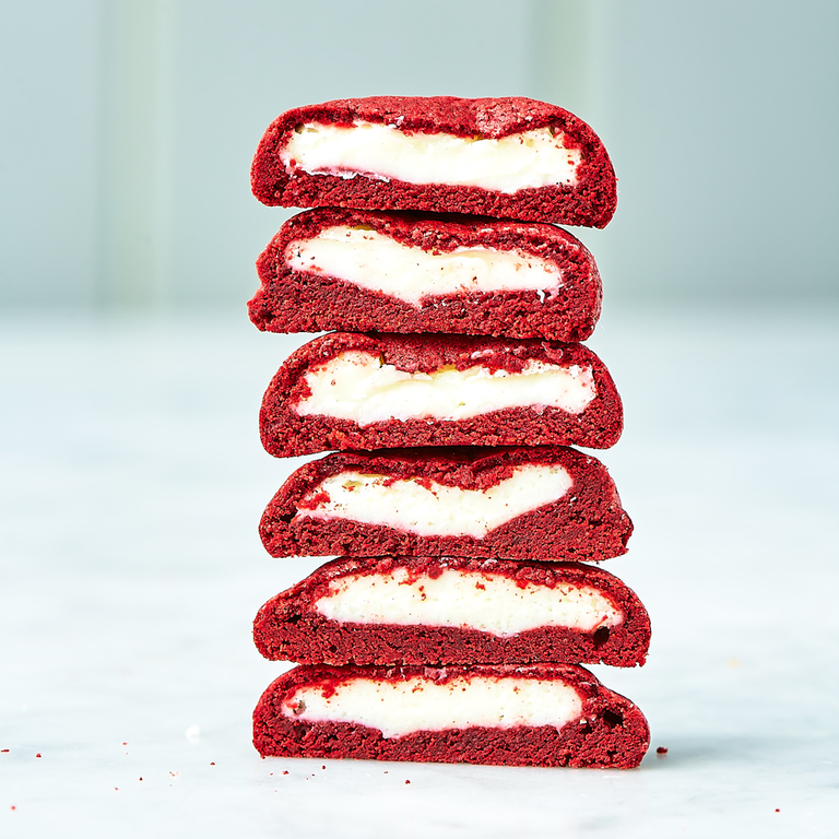 Red Velvet Inside Out Cookies