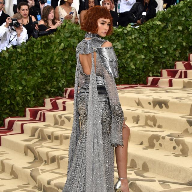 Yara Shahidi wearing Christian Dior during Met Gala departures