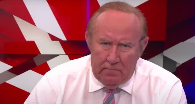 Andrew Neil in the GB News studio (Photo: GB News)