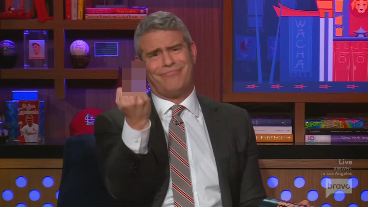 Andy Cohen Gives Rams Owner The Middle Finger