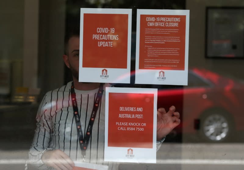 New South Wales begins shutting down non-essential businesses and moving toward harsh penalties to enforce self-isolation as the spread of coronavirus disease (COVID-19) reached a 'critical stage' in Sydney