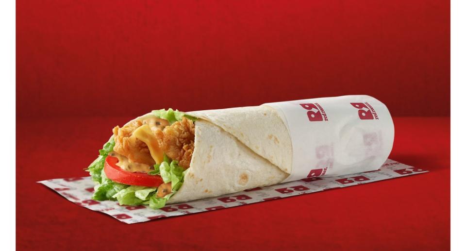 Red Rooster Pickle Mayo Flayva Wrap.