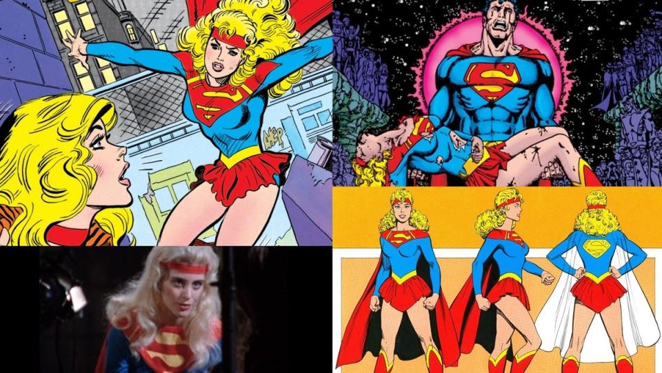 The 1980s Supergirl costume, which the character famously died wearing in 1985. 