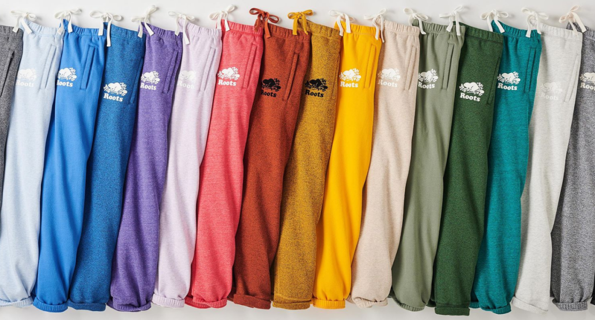 Roots just launched limited edition sweats for International Sweatpants Day