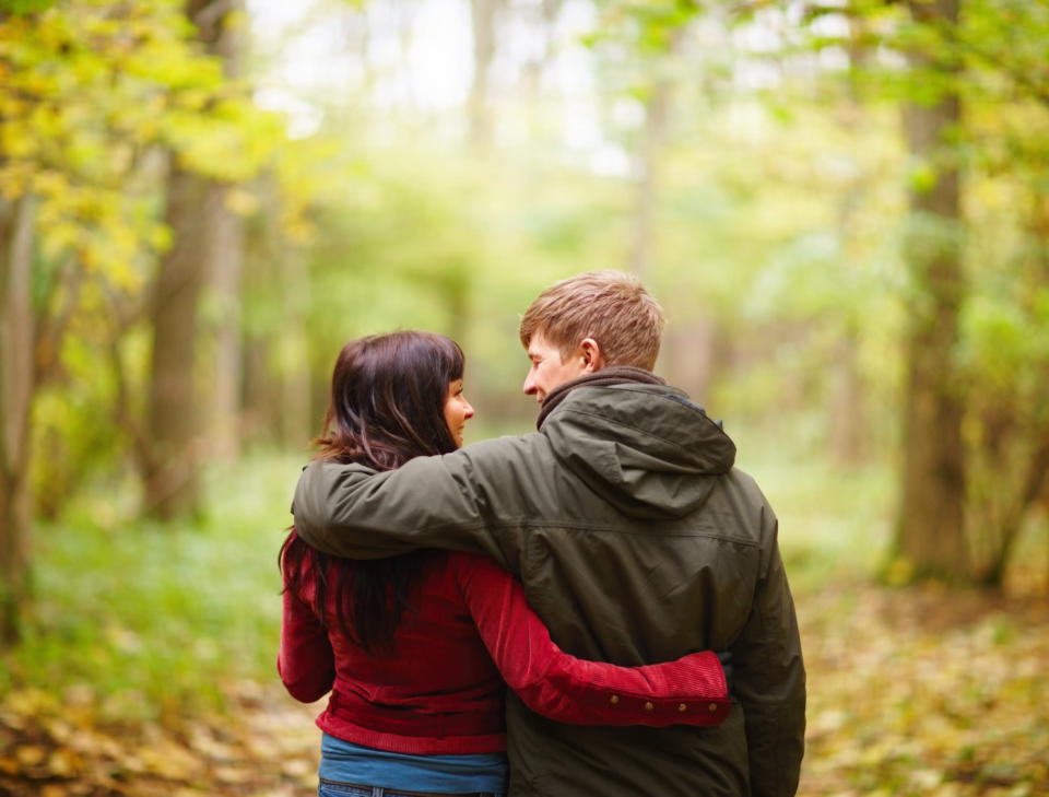 A quiet soothing walk in the woods is the best place and the best way to open up to each other. Away from the maddening crowd and pollution, this is the perfect place if you want to talk, laugh out loud or even walk hand in hand. Try it!