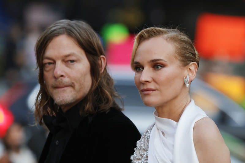 Norman Reedus (L) and Diane Kruger attend the New York City Ballet fall gala on Thursday. Photo by John Angelillo/UPI