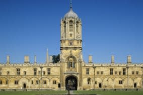 england, oxfordshire, oxford, christ church college with tom tower....