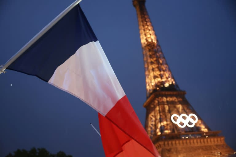 Lors de la cérémonie d'ouverture des Jeux Olympiques de Paris, le 26 juillet 2024 (Franck FIFE)