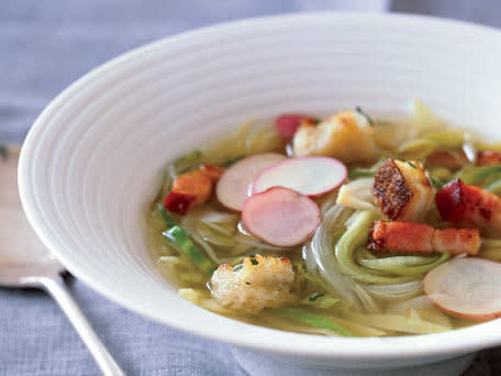 <strong>Get the <a href="http://www.huffingtonpost.com/2011/10/27/country-potato-and-cabbag_n_1058344.html">Country Potato-and-Cabbage Soup</a> recipe</strong>