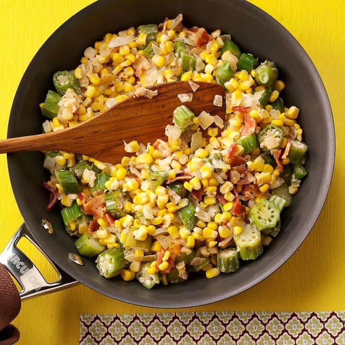 Creamy Sweet Corn with Okra