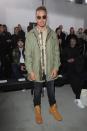 <p>Lewis Hamilton made a more casual appearance at the always controversial Rick Owens show. [Photo: Getty] </p>