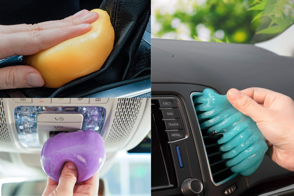 TICARVE Cleaning Gel for Car Detailing Car Vent Cleaner Cleaning Putty Gel Auto Car Interior Cleaner Dust Cleaning Mud for Cars and Keyboard Cleaner Cleaning Slime Purple