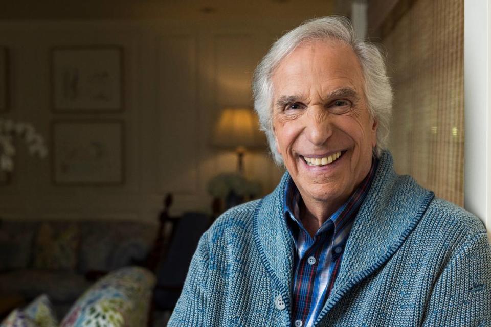 Henry Winkler poses for a portrait in Los Angeles on Wednesday, Oct. 11, 2023, to promote his memoir “Being Henry: The Fonz...and Beyond.”