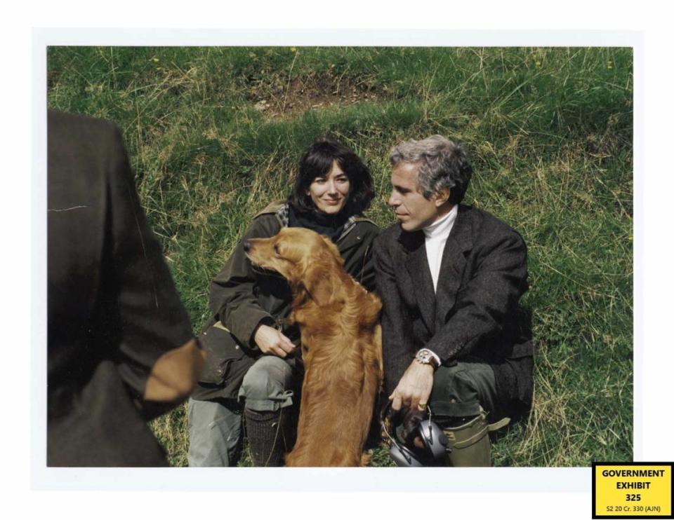 This photo of Jeffrey Epstein and Ghislaine Maxwell was presented by prosecutors during Maxwell’s trial.