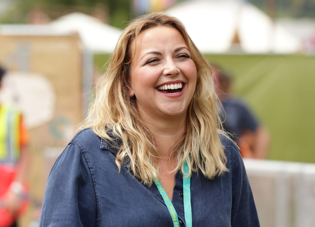 Charlotte Church during the Pussy Riot: In Conversation event, at The Park stage at the Glastonbury Festival, at Worthy Farm in Somerset.