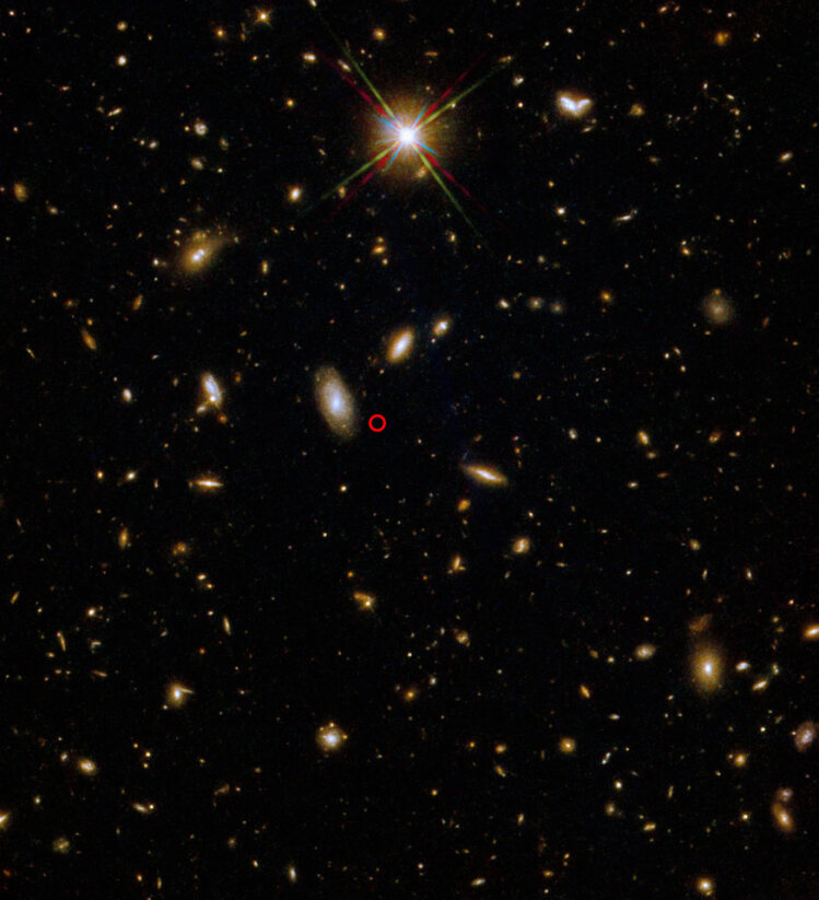 a vast field of shining galaxies