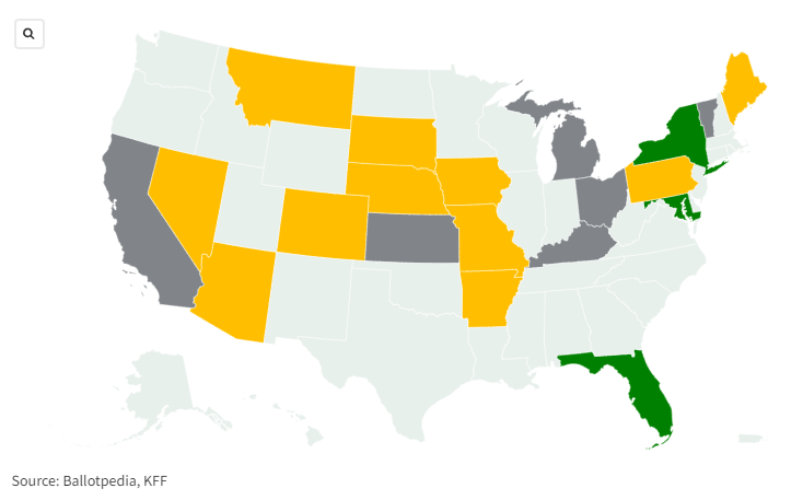 Abortion on the ballot: Citizens have opted in favor of abortion rights in several states since Roe v. Wade was overturned. At least three more states will vote on it in 2024.