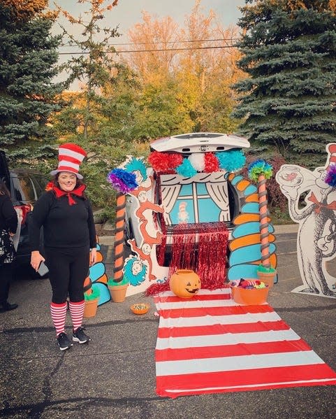 A Dr. Seuss-inspired car at the Junior League of Birmingham's Trunk or Treat in October 2019.