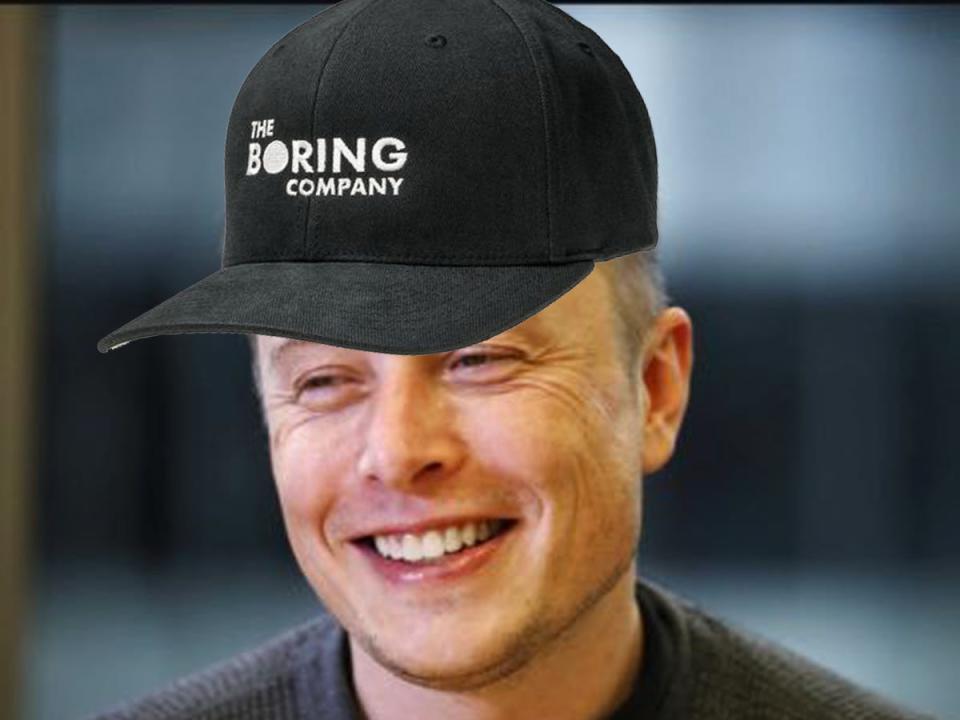 elon musk boring company hat