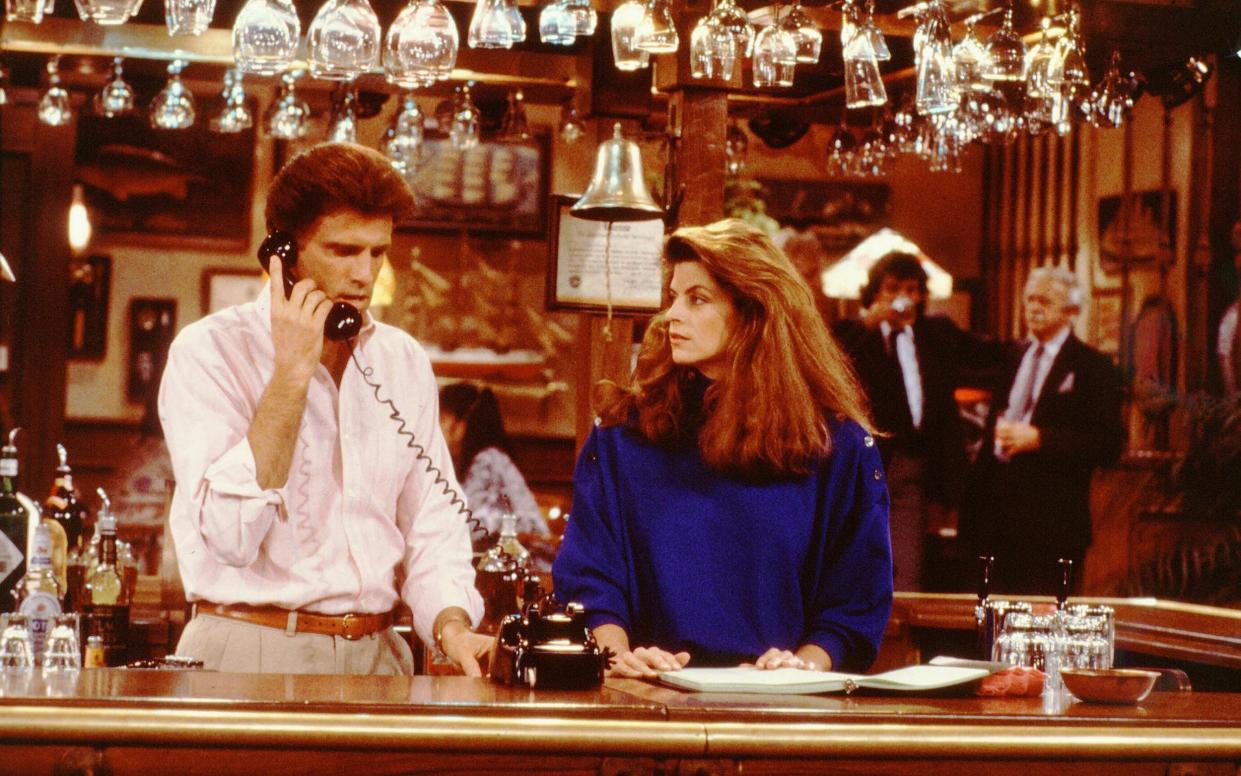 Kirstie Alley with Ted Danson in Cheers - Paramount/Kobal/Shutterstock