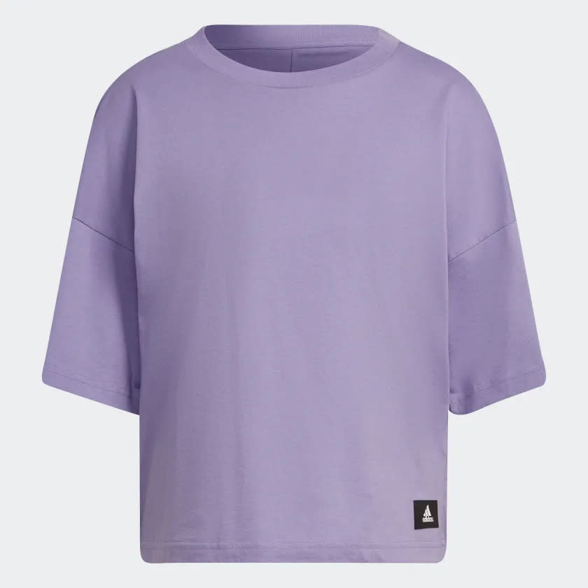 Oversized purple shirt